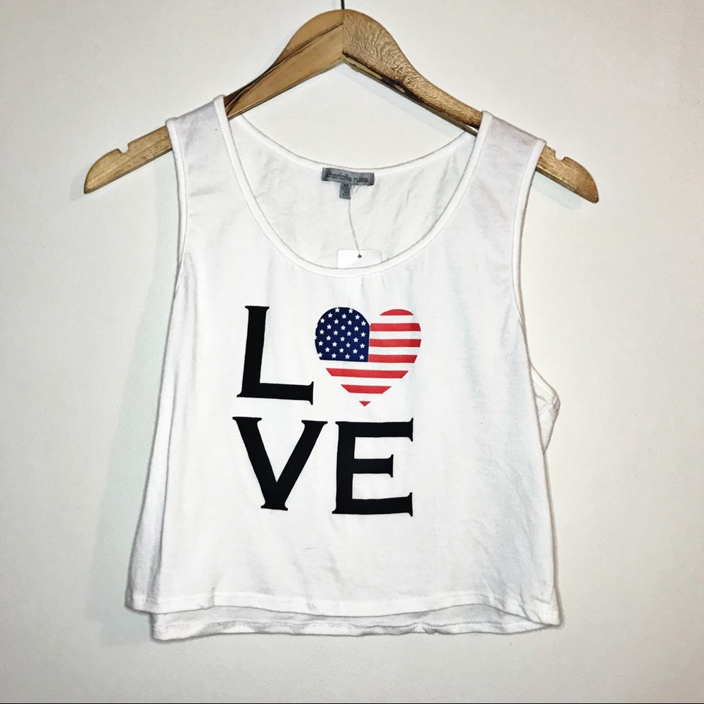 Charlotte Russe “LOVE” Crop Top